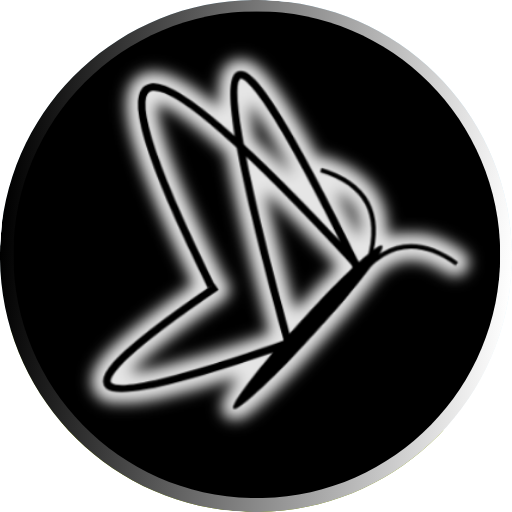 Butterfly Garden Paradise website logo with flying butterfly